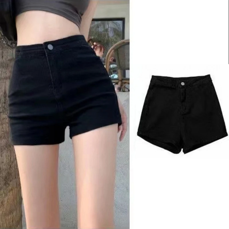 Schwarze, heiße Damen-Freizeit-Strumpfhose, ultrakurze, hoch – Bild 3