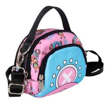 One Piece Satchel Anime Figuren Chopper Schultertaschen für Jungen, Umhängetaschen für Mädchen