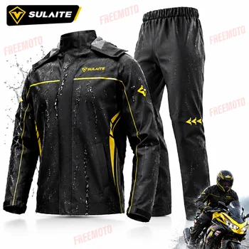 SULAITE Motorrad-Regenanzug für Herren und Damen, Regenausrüstung, wasserdicht, schützender Regenmantel