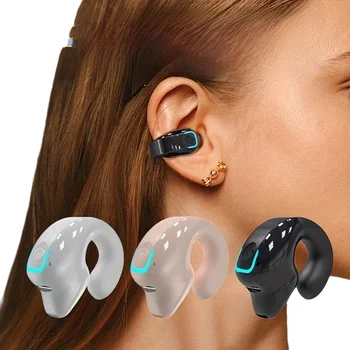 Kabelloser Bluetooth-Kopfhörer mit Ohrclip, Knochenleitungs-Headset, TWS-Ohrhörer, Sport-Kopfhörer
