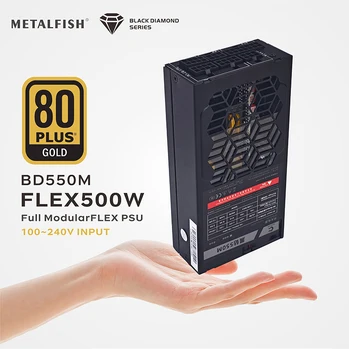 METALFISH Flex 500/600W 80PLUS GOLD Vollmodulares Netzteil Flex-ATX 1U Netzteil für ITX Mini PC POS NAS GPU