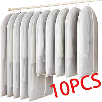Kleidung Hängen Staub Abdeckung Hochzeit Kleid Abdeckung Anzug Mantel Lagerung Tasche Transparent Vollständig