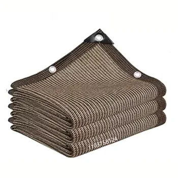 Anti UV Kaffee Braun HDPE Sonnenschutz Segel Pavillon Sonnenschutz Schatten Tuch Sonnenschutz Netting Terrasse