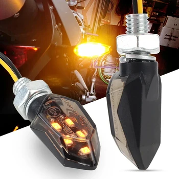 LED Blinker Licht Super Helle 2 stücke Motorrad Mini Universal Led Motorrad Lampe Bernstein Blinker