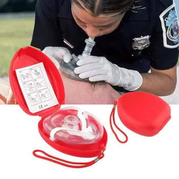 Auto Rettungs CPR Maske Notfall Erste Hilfe Masken Beatmungsgerät Einweg Ventil CPR Gesichtsschutz Überleben