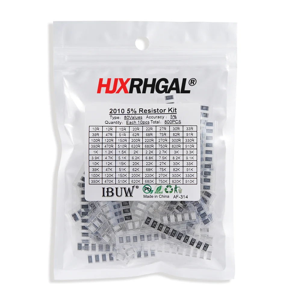 4000PCS 0402 SMD Widerstand Kit Assorted Kit 10ohm-1M ohm 5% – Bild 6