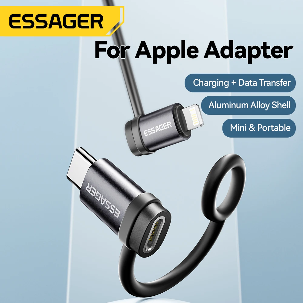 Lightning-Buchse auf USB-C Stecker Adapter, 3 A – Bild 2