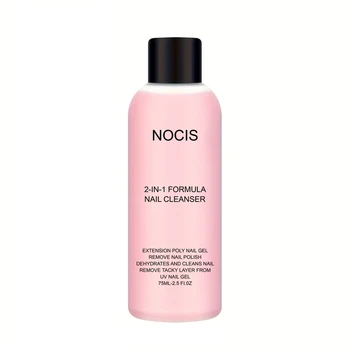2-in-1-Gelreiniger für Nägel und Nagellackentferner, professionelle Slip-Lösung für Poly-Gel-Nägel