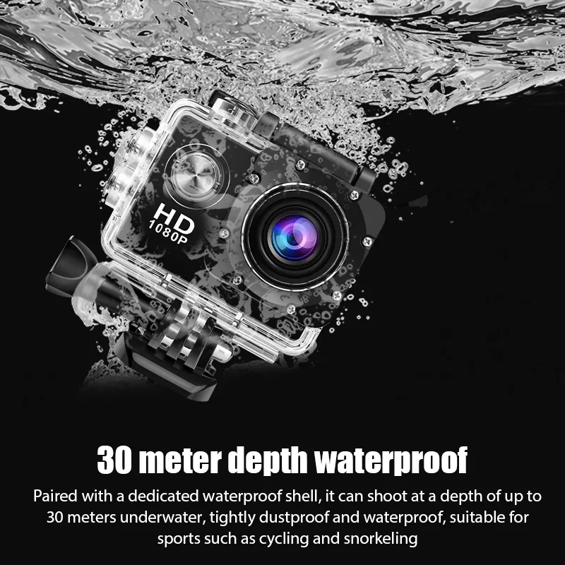 Unterwasser Wasserdichte Sport Kamera Multifunktionale