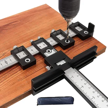 Verstellbares Schrank-Hardware-Vorrichtungswerkzeug - Ausrichtung und Positionierung für präzises Bohren
