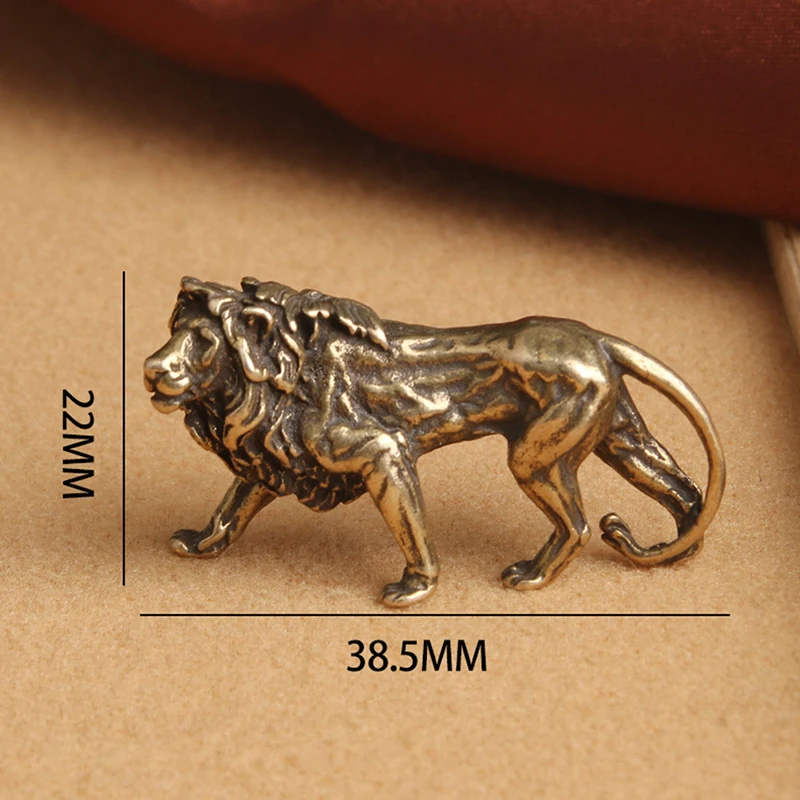 Reines Kupfer Majestätischer König der Löwen Miniaturen – Bild 6