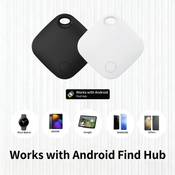 Android Smart Tag für Google Find Hub 90dB Lauter Ton Austauschbare Batterie Bluetooth Anti-Verlust