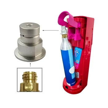 Terra DUO ART Quick Connect Adapter Soda Wasser Zubehör Soda Maschine CQC zu CO2 Externe Adapter Flasche Tank