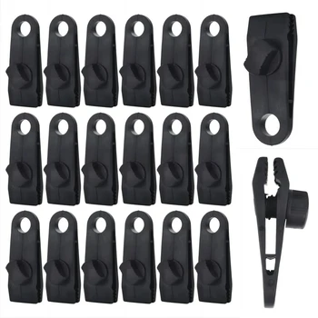 20er-Pack Camping-Planenklammern, strapazierfähige Zeltbefestigungsclips mit Verriegelung, für Pool, Markise