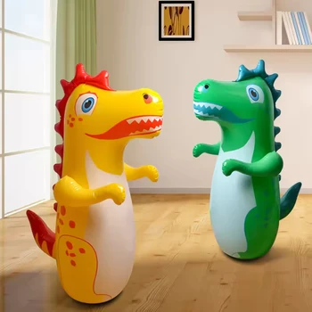 Tumbler Boxen Aufblasbare Stehende Boxsack Eltern Kind Spielzeug für Jungen Spiele Sport Dinosaurier Modell
