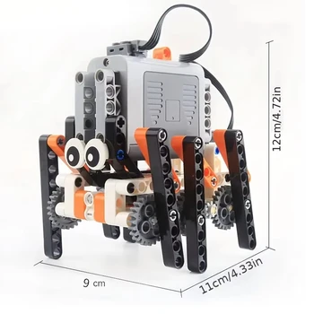 Walking Robot Baustein Set Hexapod Bionic Technologie Power Motor Bildung DIY MOC Kinder Baustein Spielzeug