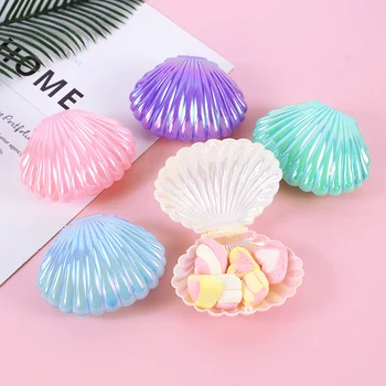 Shell Geformt Süßigkeiten Geschenk Box Mädchen Meerjungfrau Geburtstag Party Decor Hochzeit Baby Dusche