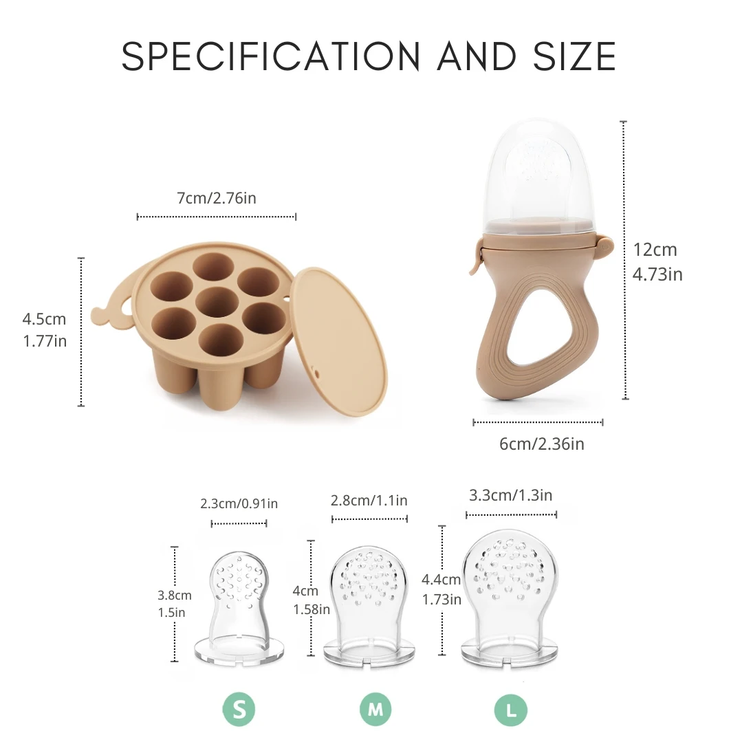 Baby Fruit Feeder Beißring Schnuller mit Babynahrung – Bild 6