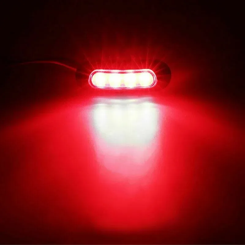 2Pcs Rot Grün LED Boot Navigation Licht 12-24V Wasserdichte – Bild 2