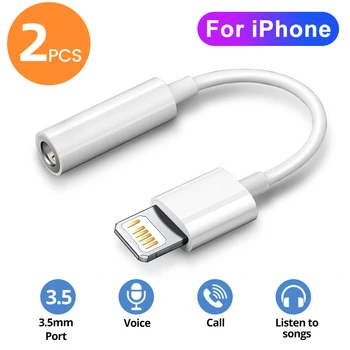 Lightning auf 3,5 mm Kopfhörer-Adapter, Aux-Audiokabel für iPhone
