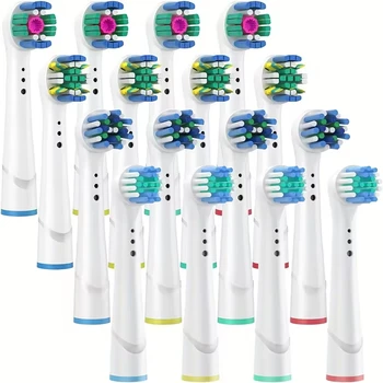 Ersatz-Zahnbürstenköpfe, kompatibel mit Oral-B Braun Professionelle elektrische Zahnbürstenköpfe, Bürstenköpfe