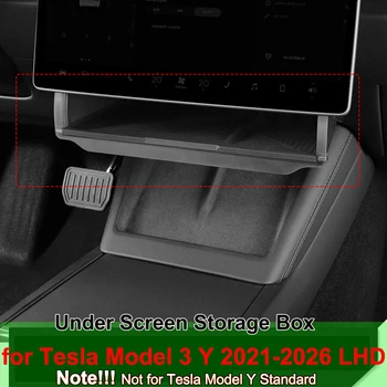 Tesla Model Y Juniper 2026 Modell 3 Highland 2025, versteckte Aufbewahrungsbox unter dem Bildschirm hinter dem