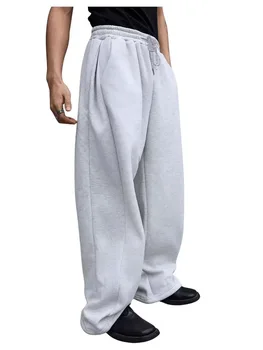 2025, Herren-Jogginghose mit weitem Bein, europäische und amerikanische Herren- und Damen-Jogginghose