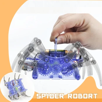 Elektrische Roboter Spinne Spielzeug DIY Pädagogisches Stem Robotic Baut Kits für Kinder Weihnachten Halloween