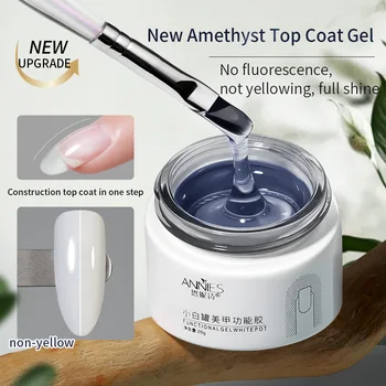 20g Diamond Top Coat für Gel-Nagellack, verstärktes, langlebiges UV-Gel-Lack, Soak Off, High Light Nail Art
