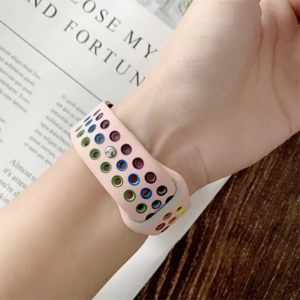Silikon-Sportarmbänder für Apple Watch Band 45 mm 44 mm – Bild 5