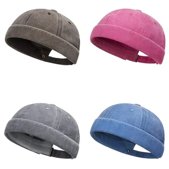 Mode Hip Hop Beanie Straße Hut Männer Schädeldecke Frauen Frühling Brimless Baggy Melone Kappe Manschette