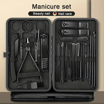 Edelstahl Maniküre Pediküre Set Nagel Clippers Ohr Löffel Schneider schere Haushalt Schönheit Pflege Werkzeuge