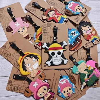 One Piece Cartoon-Figur Gepäckmarkierung, Luffy Chopper, Reisekoffer-Zubehör Geschenk