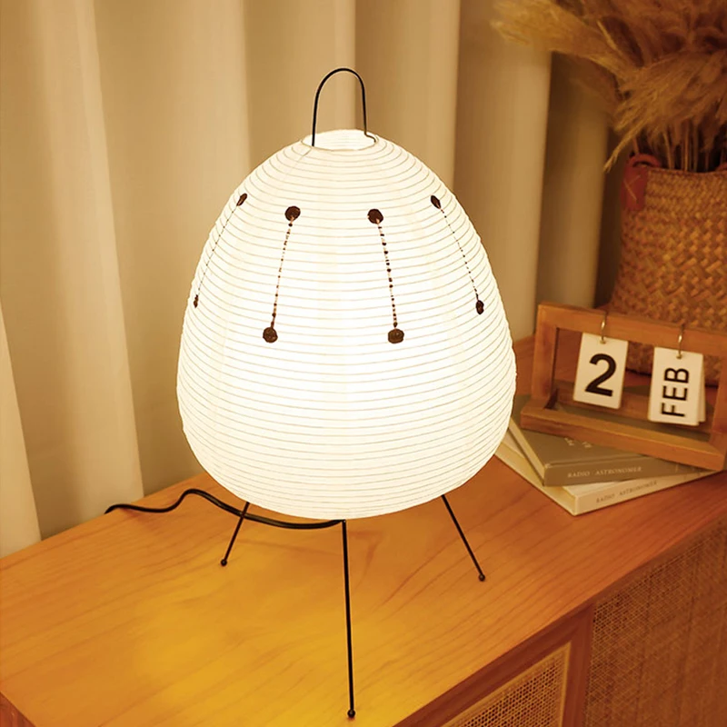 LED Moderne Tischlampe Minimalistische Handwiege Xuan Papier – Bild 2