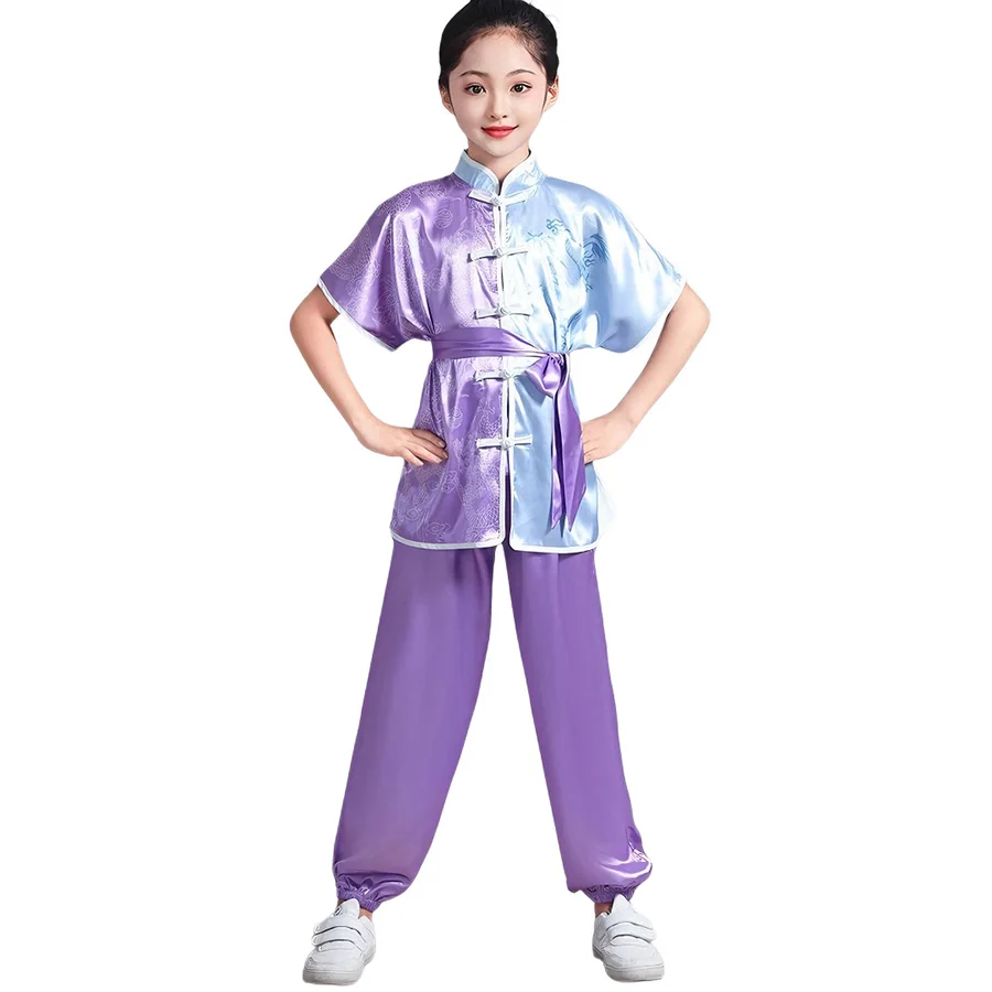 Kinder Chinesische Kampfkunst-Uniformen Übungs- und – Bild 3