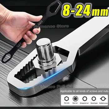 8-24mm Universal-Torx-Schlüssel, selbstspannender, verstellbarer Doppelkopf-Torx-Schraubenschlüssel