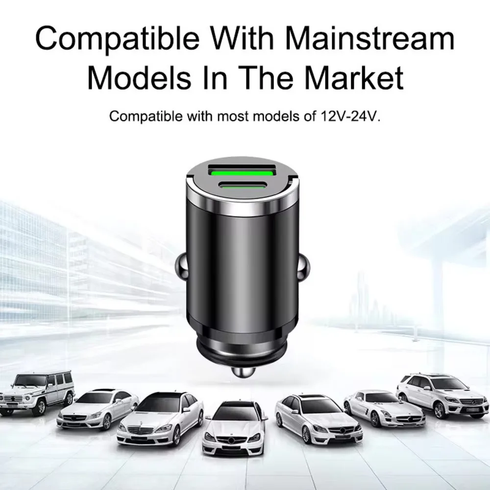 Mini Auto-Ladegerät 200 W mit USB-C PD und QC 3.0 – Bild 5
