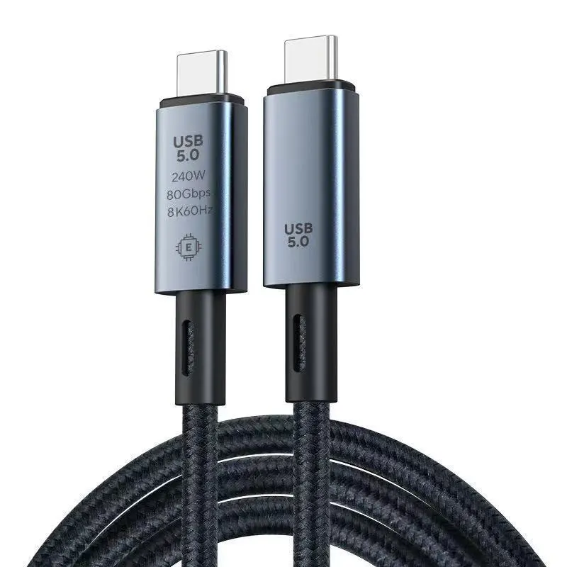 USB 5 Kabel 80 Gbit/s 240 W 8 K 60 Hz für Thunderbolt 5 Typ C – Bild 6