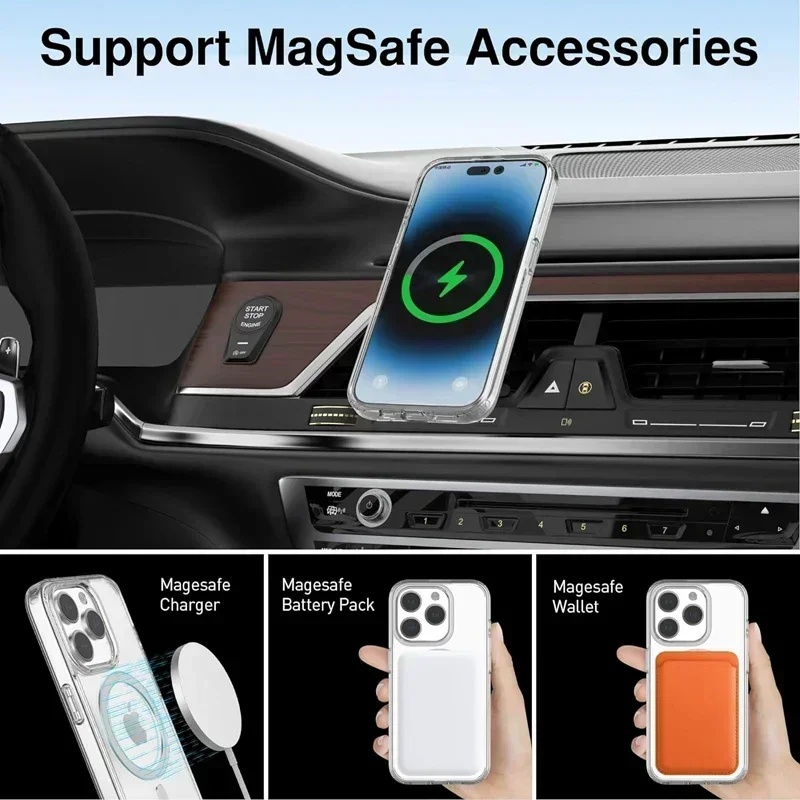 Magnetische Original Klar Fall Für iPhone 17 16 15 14 13 12 – Bild 5