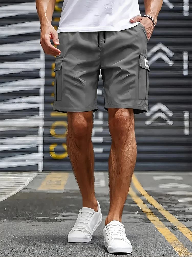 Herren-Shorts mit großen Taschen, lässige Arbeit, coole Hose – Bild 5