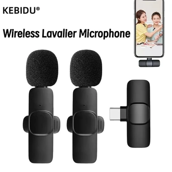 2,4 G Wireless Lavalier Mikrofon Noise Cancelling Audio Video Aufnahme für iPhone/iPad/Android/Xiaomi/Samsung