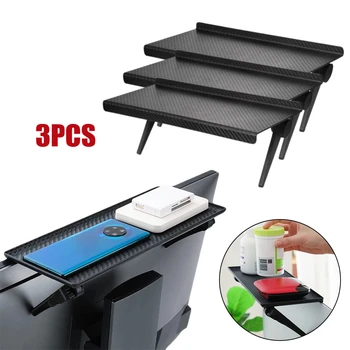Einstellbare TV Bildschirm Top Lagerung Regal Computer Monitor Bildschirm Top Lagerung Rack TV Media Box