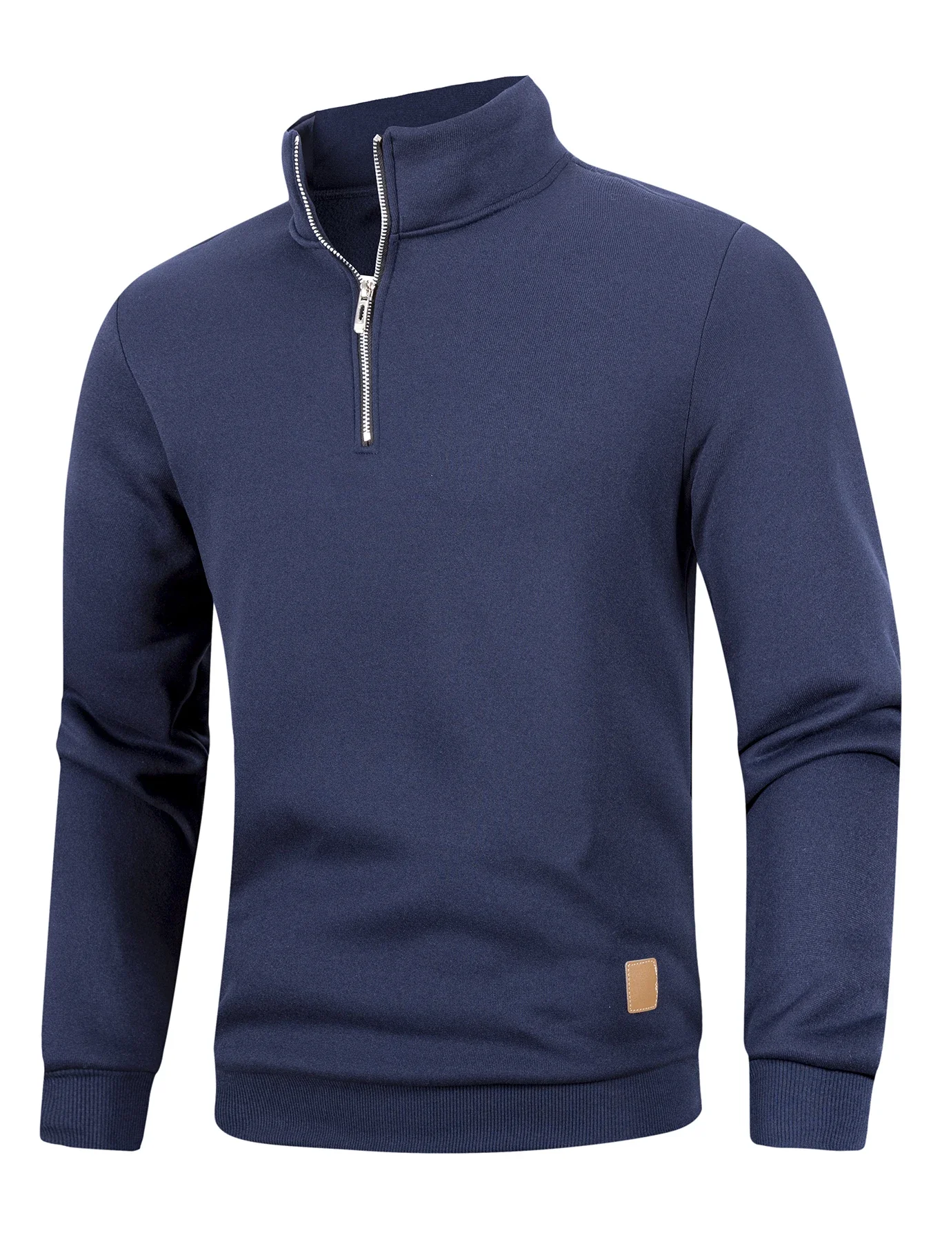Herbst männer Zipper Pullover Rollkragen Warme Pullover – Bild 2