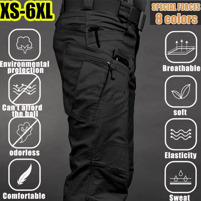Männer Taktische Cargo Hosen 6XL Plus Größe Outdoor Casual