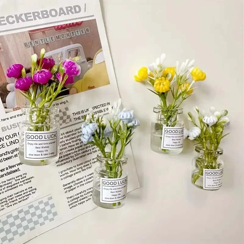 8 Stück kleine Mini-Vasenmagnete, niedliche – Bild 5