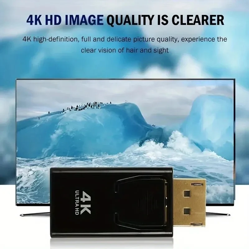 DisplayPort auf HDMI Adapter 4K, Stecker auf Buchse, für PC – Bild 4