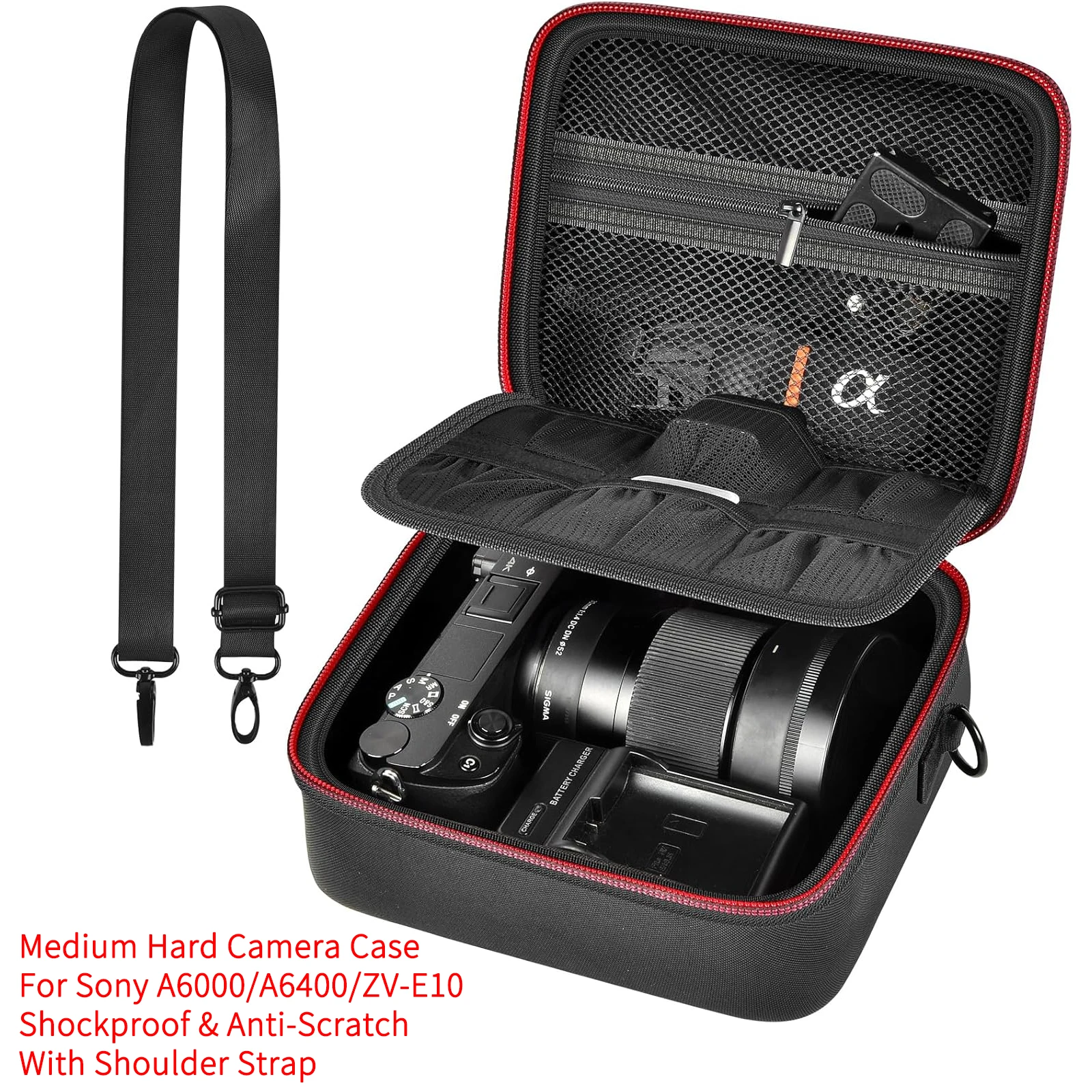 Hartschalenkameratasche für Sony ZV-E10 A6400 A6000 A6100