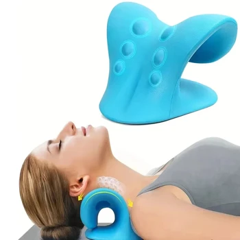 Zervikales Massagekissen für den Heimgebrauch, tragbarer Fingerdruck-Massageapparat, Nackenkorrektur