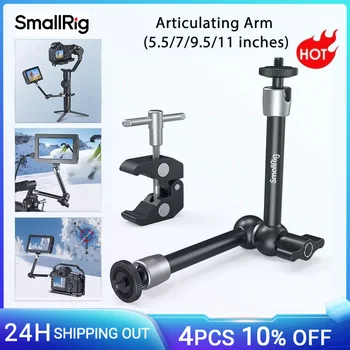SmallRig 9,5 Zoll Gelenk-Rosettenarm 1/4 Zoll Gewindeschraube für Sony für Canon DSLR-Kamera zur Montage des