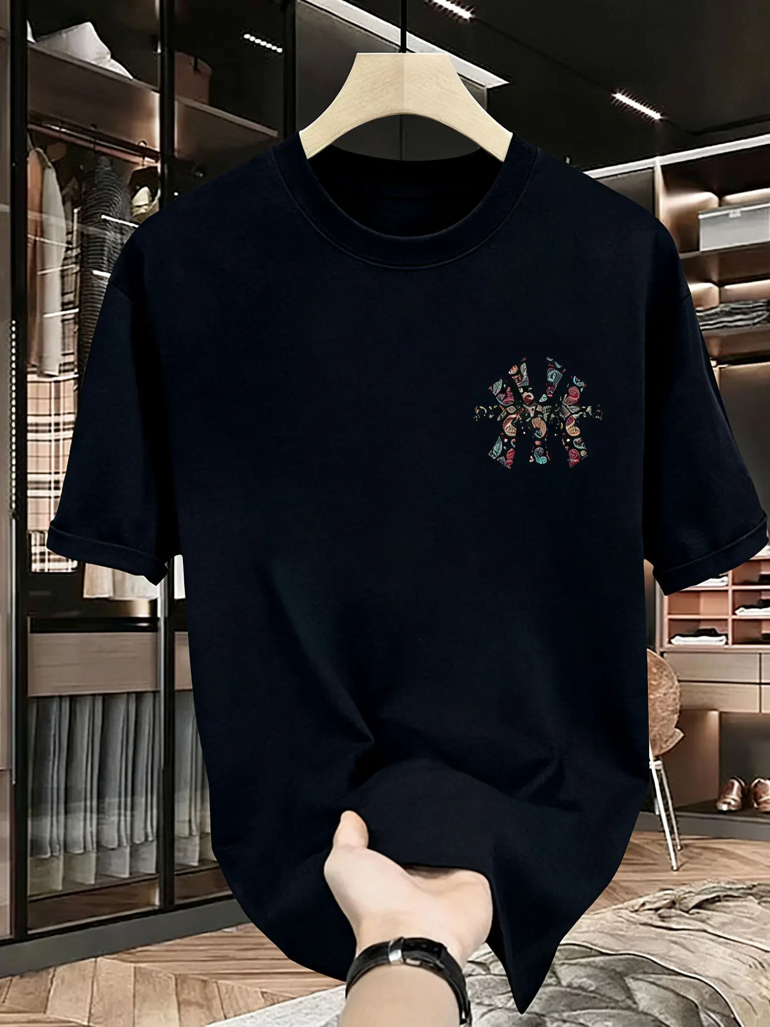 Herren Sommer T-Shirt mit Aufdruck - Hochwertig, Lässig – Bild 4